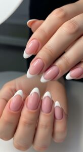 1. Classic Milky Pink Nails