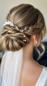 4. Messy Bridal Updo
