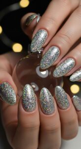4. Glitter Nails