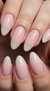 2. Milky Pink French Tips