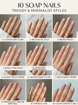 10 SOAP NAILS Trendy & Minimalist Styles You Need