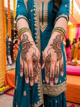 Bridal Arabic Mehndi Design Simple and Beautiful