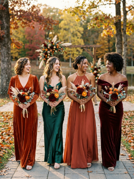 Fall Bridesmaid Wedding Dresses