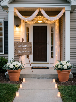 Simple Wedding Decoration Ideas for Reception at Home
