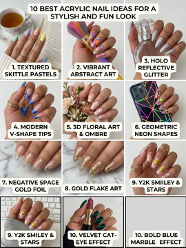 10 Best Acrylic Nail Ideas for a Stylish and Fun Look