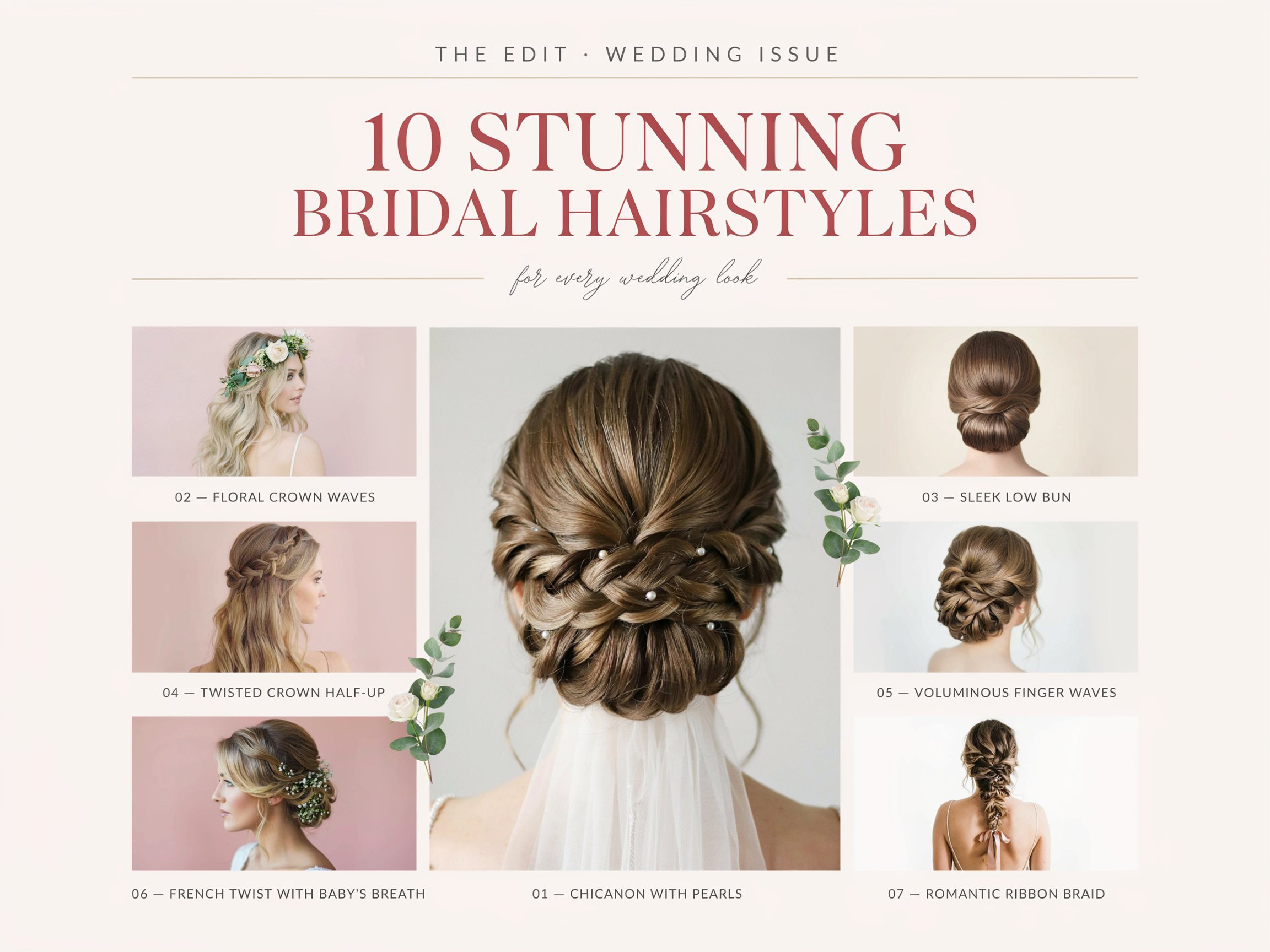 10 Stunning Bridal Hairstyles