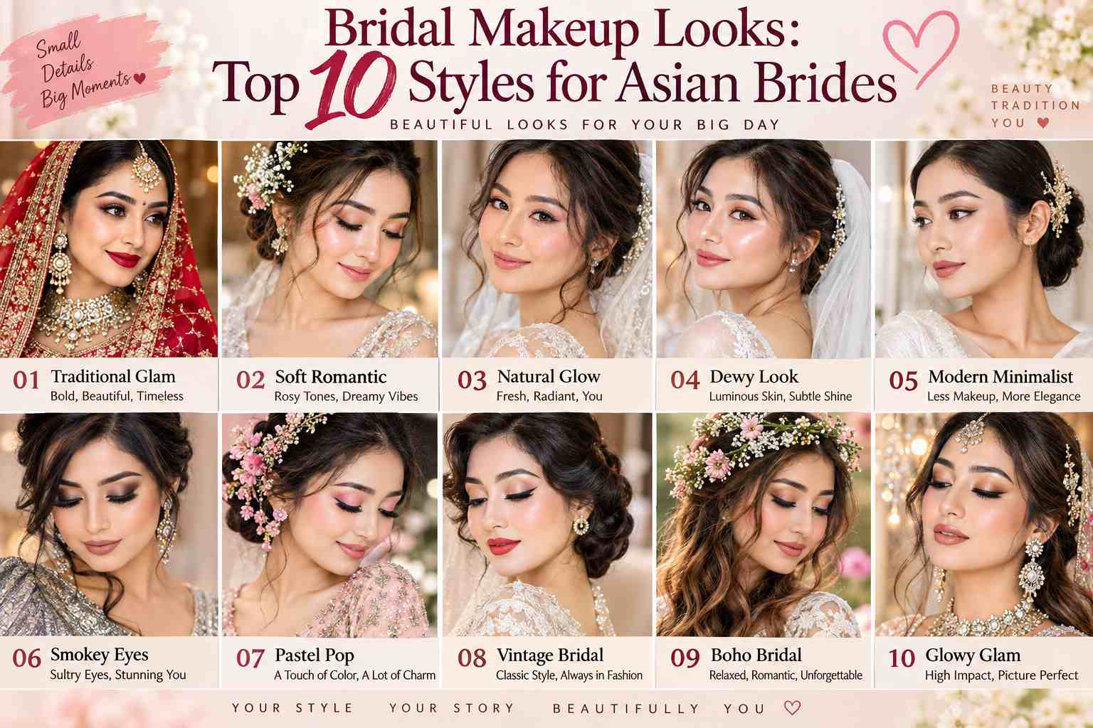 Bridal Makeup Looks: Top 10 Styles for Asian Brides