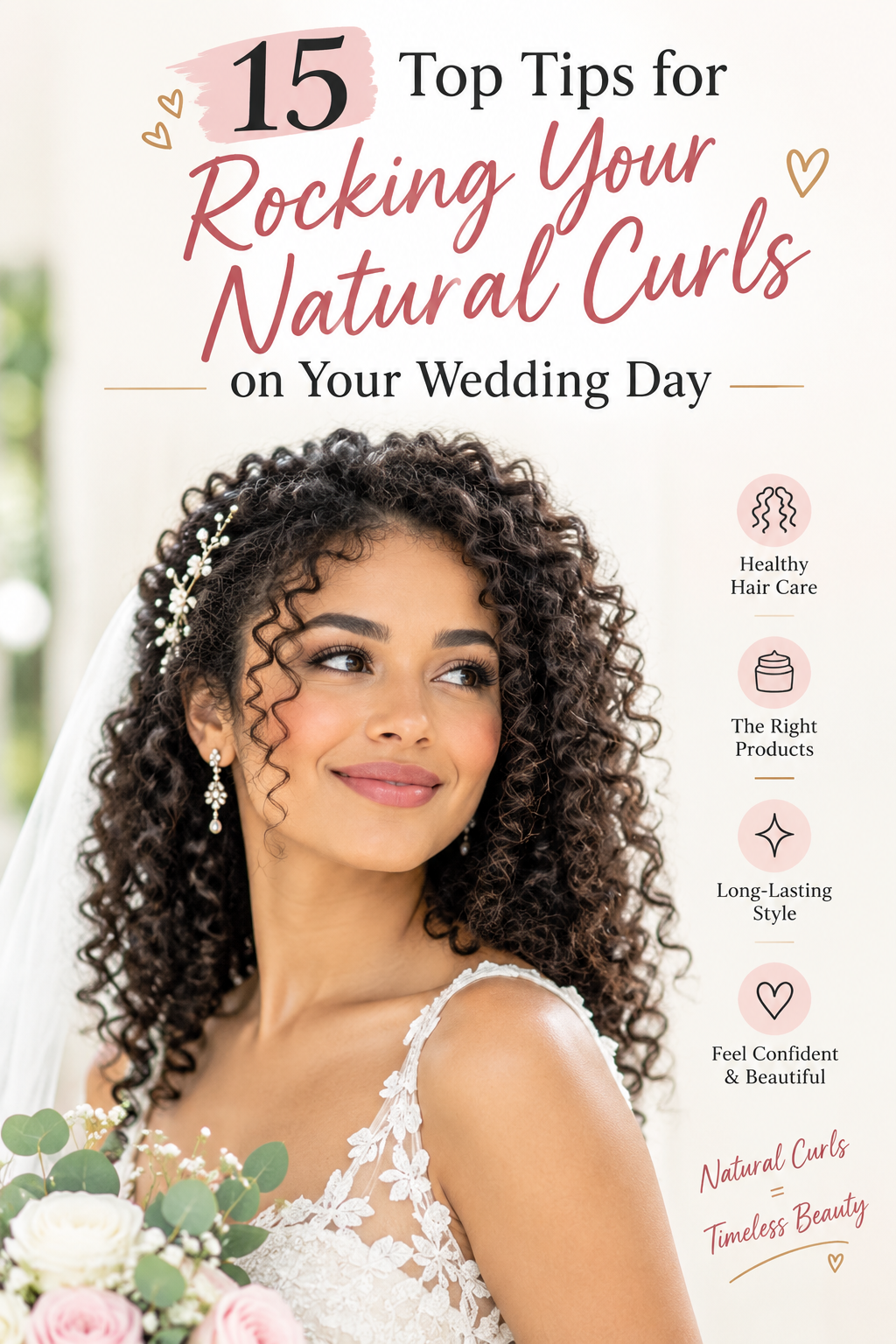 15 Top Tips for Rocking Your Natural Curls on Your Wedding Day