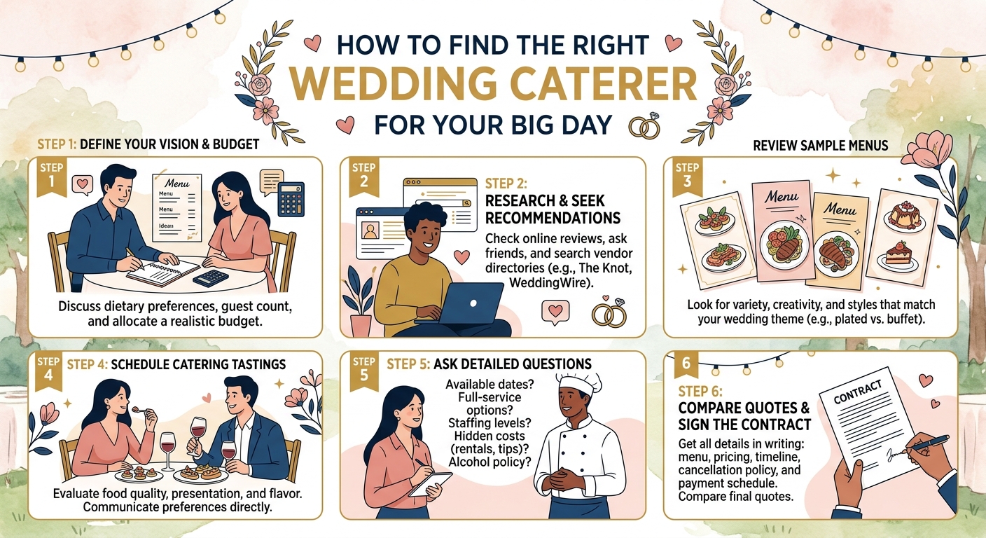 How to Find the Right Wedding Caterer for Your Big Day