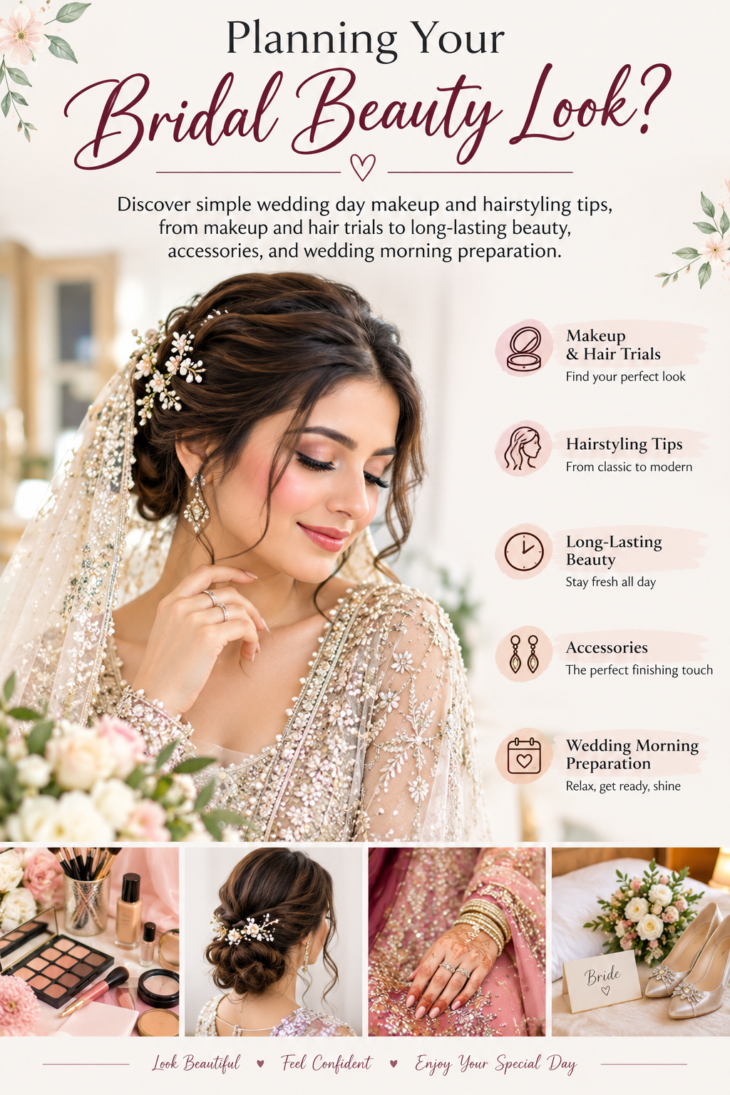 Wedding Day Makeup and Hairstyling