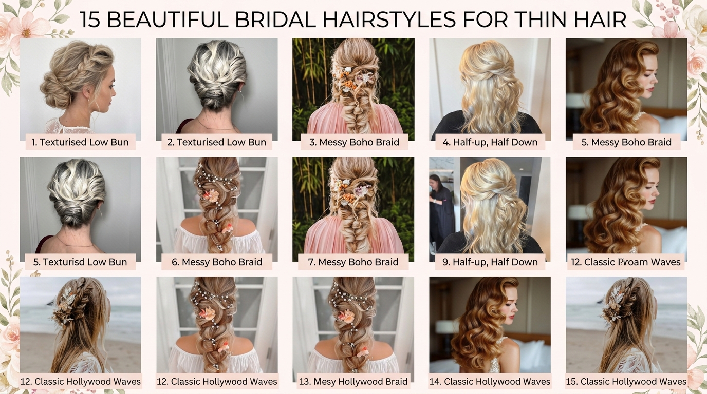 Bridal Hairstyles for Thin Hair